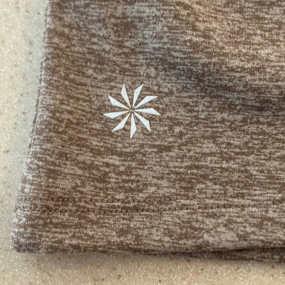 Athleta Brown Long Sleeve Shirt Activewear Women Size Medium - Picture 9 of 11